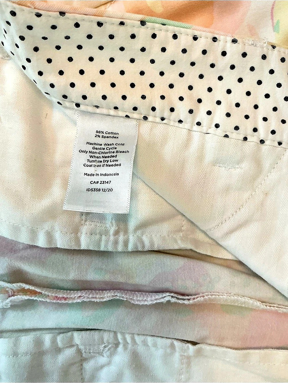 Talbots Perfect Crop Floral Straight Leg Pants Pink & Yellow Size 6P - Picture 5 of 5